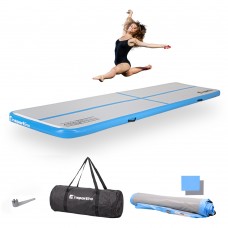 Надувний килимок для тренувань inSPORTline Airstunt 400 x 100 x 10 см Білий
