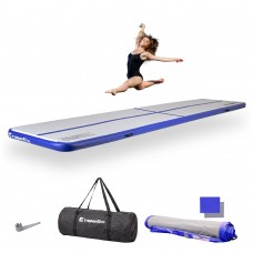 Надувний килимок для тренувань inSPORTline Airstunt 500 x 100 x 10 см Білий