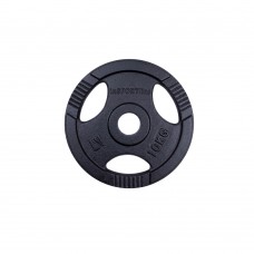 Диск чавунний inSPORTline Hamerton Black 10 кг, 50 мм