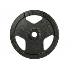 Диск чавунний inSPORTline Hamerton Black 5 кг, 30 мм