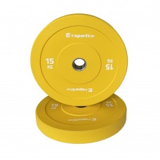 Бамперний диск inSPORTline Bumper Plate Go 15 кг, 50 мм