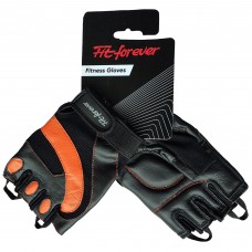 Рукавички для фітнесу Fit forever Platinum AI-04-1273-D чорний/помаранчевий L
