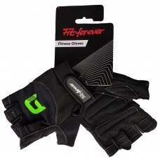 Рукавички для фітнесу Fit forever No Compromise AI-04-1286-B чорний/зелений L