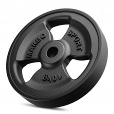 Чавунний диск прогумований Marbo Sport MW-O10G-kier 10кг