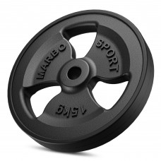 Чавунний диск прогумований Marbo Sport MW-O15G-kier 15кг