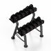 Набір прогумованих гантелей зі стійкою Marbo Sport S MP-HSGk2-S-k1 5-17.5кг 