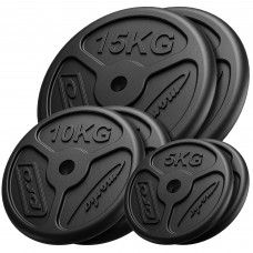 Набір чавунних дисків Marbo Sport 60 кг / 2 x 15кг + 2 x 10кг + 2 x 5кг