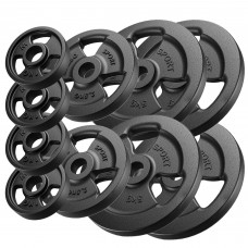 Набір чавунних дисків Marbo Sport 29 кг / 4 x 5кг + 2 x 2.5кг + 4 x 1кг