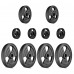Набір дисків прогумованих Marbo Sport 29 кг / 4 x 5кг + 2 x 2.5кг + 4 x 1кг