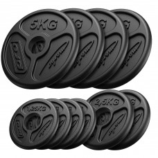 Набір олімпійських чавунних дисків Marbo Sport 30 кг / 4 x 5кг + 2 x 2.5кг + 4 x 1.25кг