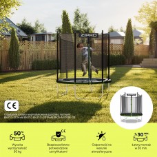 Батут Zipro Jump Pro OUT із зовнішньою сіткою 4FT 127 см