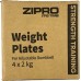 Додаткові диски для гантелей Zipro SQUARE 4x2кг