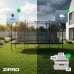 Батут прямокутний Zipro Jump Pro Quadro із внутрішньою сіткою 14FT (427×244 см)