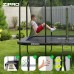 Батут прямокутний Zipro Jump Pro Quadro із внутрішньою сіткою 12FT (366 x 244 см)