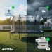 Батут прямокутний Zipro Jump Pro Quadro із внутрішньою сіткою 12FT (366 x 244 см)