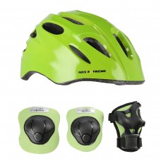 Набір шолом з захистом Nils Extreme MTW01+H210 зелений розм. XS