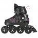Роликові ковзани 2в1 Nils Extreme NH11912A розм. S 31-34 чорно-рожевий