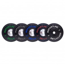 Набір олімпійських гумових дисків inSPORTline Bumper Plate