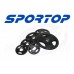 Олімпійський диск гумовий Sportop 1,25-25кг