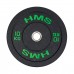 Диск бамперний олімпійський HMS HTBR10 10кг зелений