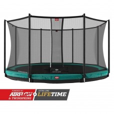 Батут Berg Champion InGround 430см Green з сіткою Comfort