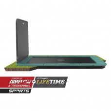 Батут Berg Ultim Champion FlatGround 410cm Green + AeroWall BLK&GRY