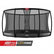 Батут Berg Elite InGround 430см Grey з сіткою Deluxe