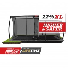 Батут Berg Ultim Champion FlatGround 410см Grey з сеткою DLX XL