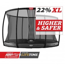 Батут Berg Elite InGround 430см Grey із сіткою DLX XL