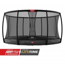 Батут Berg InGround Champion Grey 380см сеткою Deluxe