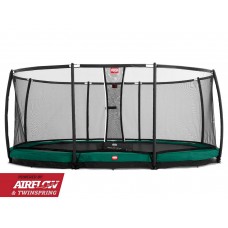 Батут Berg InGround Grand Champion Green сеткою Deluxe