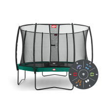 Батут Berg Favorit 430см Tattoo з сіткою Deluxe