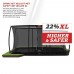 Батут Berg Ultim Elite FlatGround 500cm Grey сеткою DLX XL