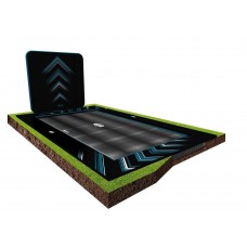 Батут Berg Ultim Elite FlatGround 500см Black + AeroWall 2x2 Black