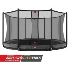 Батут Berg InGround Champion Grey 380см сеткою Comfort