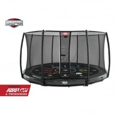 Батут Berg Elite InGround 430см Grey Levels із сіткою Deluxe