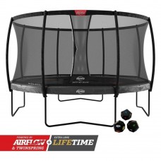 Батут Berg Elite 430см Grey Levels із сіткою Deluxe