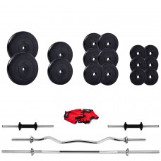 Набірна штанга з гантелями Iron Body 72,5 кг