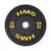 Диск бамперний олімпійський HMS HTBR15 15кг жовтий