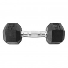 Гантель гексагональний гумовий Fitex 6 кг Explode