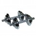 Гантельный набір FitLogic Home Dumbbell Chrome Set Box 20кг в чемодане