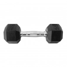 Гантель гексагональний гумовий Fitex 4 кг Explode