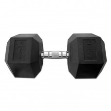 Гантель гексагональний гумовий Fitex 45 кг Explode