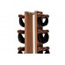 Гантелі з підставкою NOHrD SwingBel Tower 2-8 Kg Set Oxbridge Cherry Leather