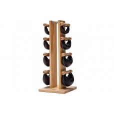 Гантелі NOHrD SwingBell 2-8кг зі стійкою Tower Natural Ясен