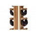 Гантелі NOHrD SwingBell 2-8кг зі стійкою Tower Natural Ясен