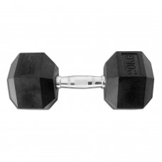 Гантель гексагональний гумовий Fitex 20 кг Explode