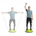 Балансувальна платформа з еспандерами inSPORTline Dome UNI синій