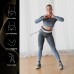 Хула-хуп магнітний HHM17 + пояс для схуднення BR163, білий