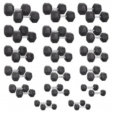 Набір шестигранних гантелей inSPORTline Hexsteel 2 x 3-40 кг
